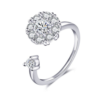 Beautiful Floral Spinning Ring