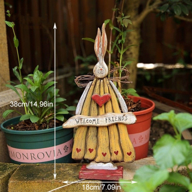 Classic Spring Bunny Garden Decoration