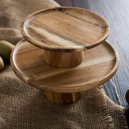 Traditional Wood Serving Platter - Pexav
