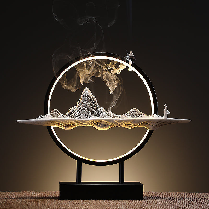 Serenene Indoor Fountain Incense Holder Lamp - Pexav
