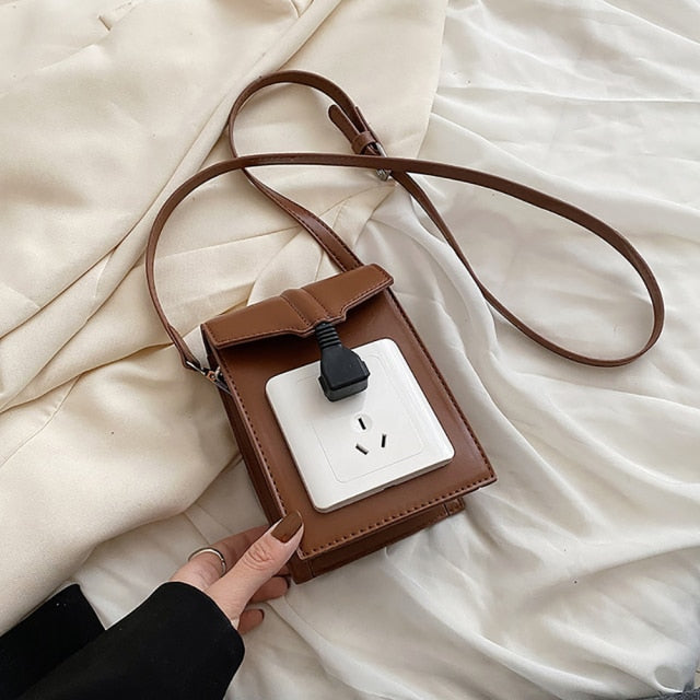 Stylish USB Plug Shoulder Handbags for Women