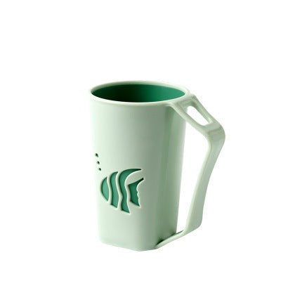 Simple White Bathroom Toothbrush Cup