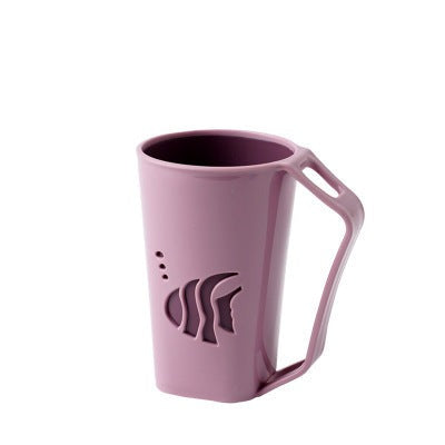 Simple White Bathroom Toothbrush Cup