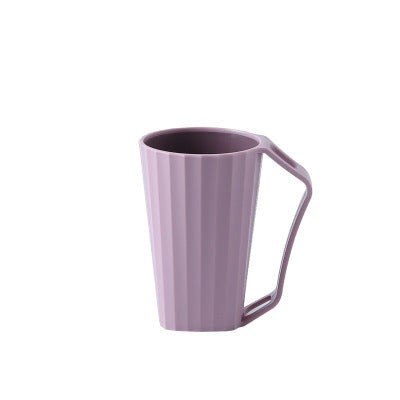 Simple White Bathroom Toothbrush Cup