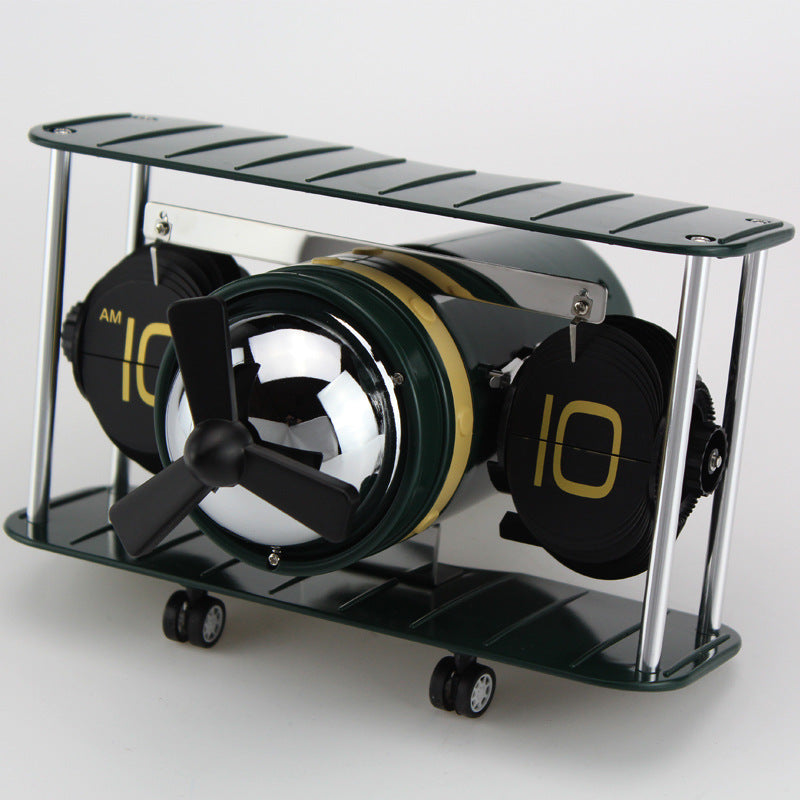Retro Style Plane Desk Clock - Pexav