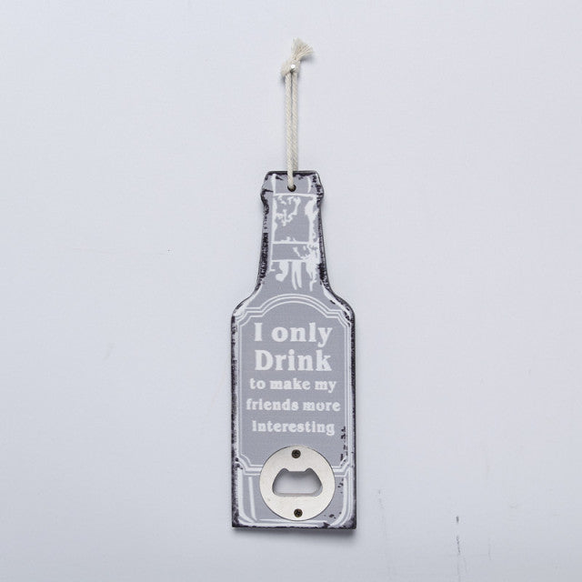 Vintage Style Wooden Opener