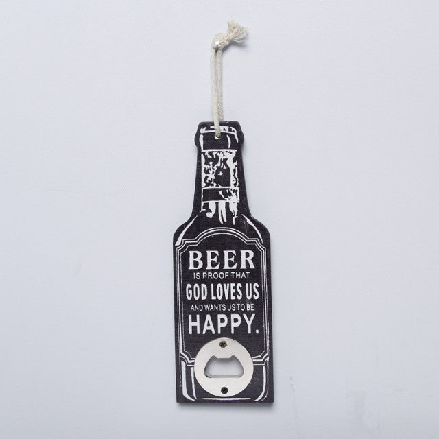 Vintage Style Wooden Opener