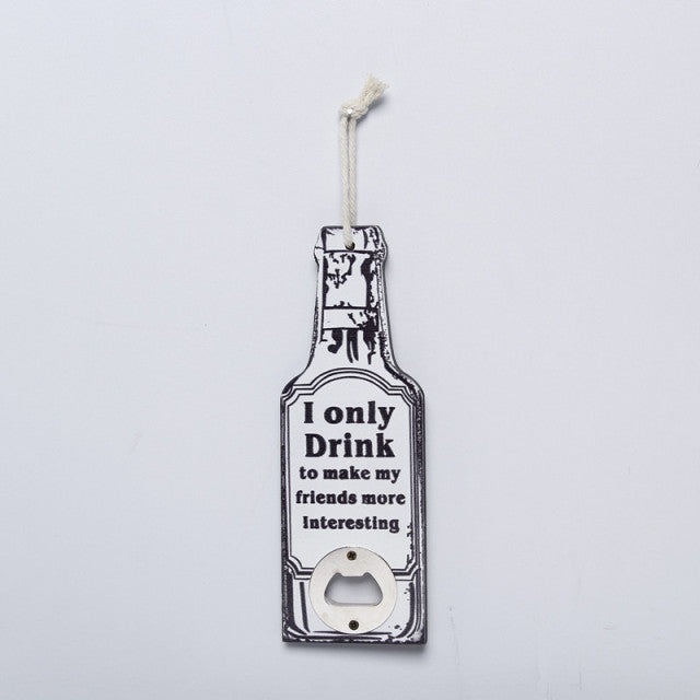 Vintage Style Wooden Opener