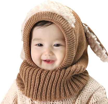 Warm Infant Hooded Scarf Hats