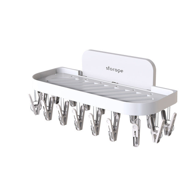 Space-Saving Bathroom Wall Rack