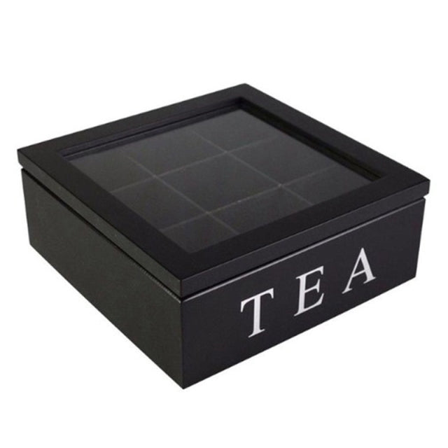 Big Wooden Tea Organizer Box