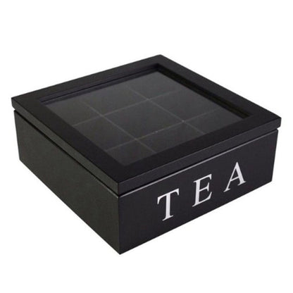 Big Wooden Tea Organizer Box