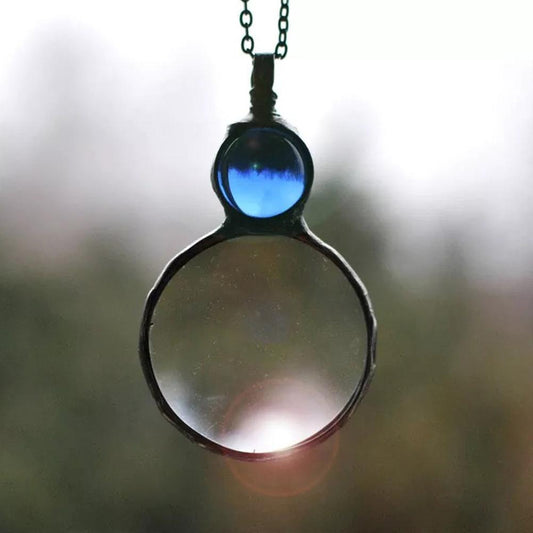 Unique Magnifier Pendant Necklace - Pexav