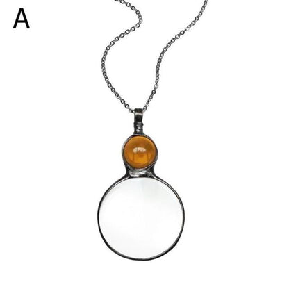 Unique Magnifier Pendant Necklace