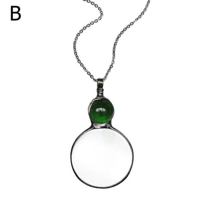 Unique Magnifier Pendant Necklace