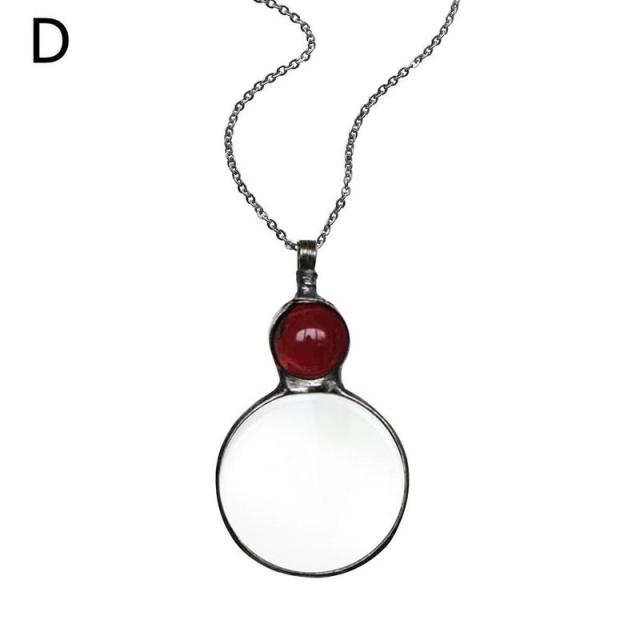 Unique Magnifier Pendant Necklace