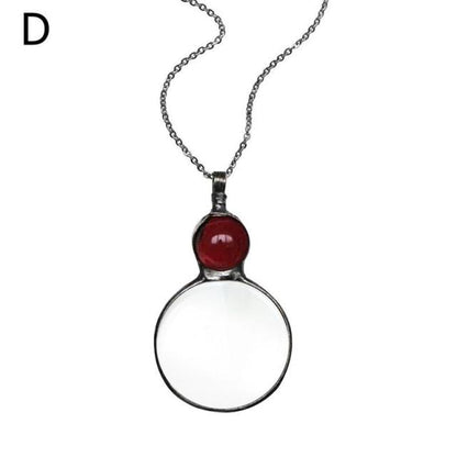 Unique Magnifier Pendant Necklace
