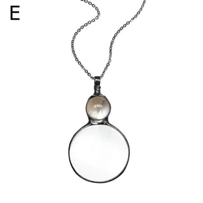 Unique Magnifier Pendant Necklace