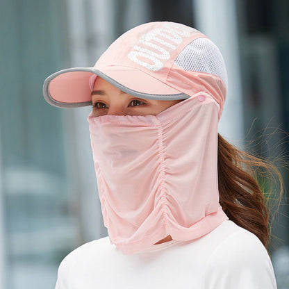 Sun Protection Lightweight Summer Face Mask Hat