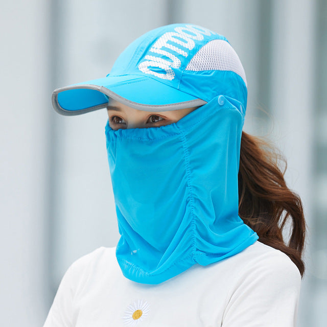 Sun Protection Lightweight Summer Face Mask Hat