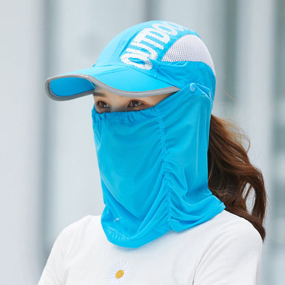 Sun Protection Lightweight Summer Face Mask Hat