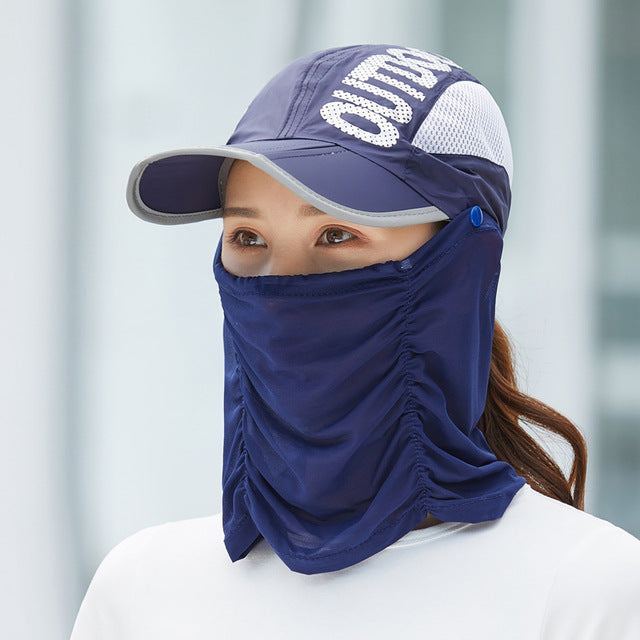 Sun Protection Lightweight Summer Face Mask Hat