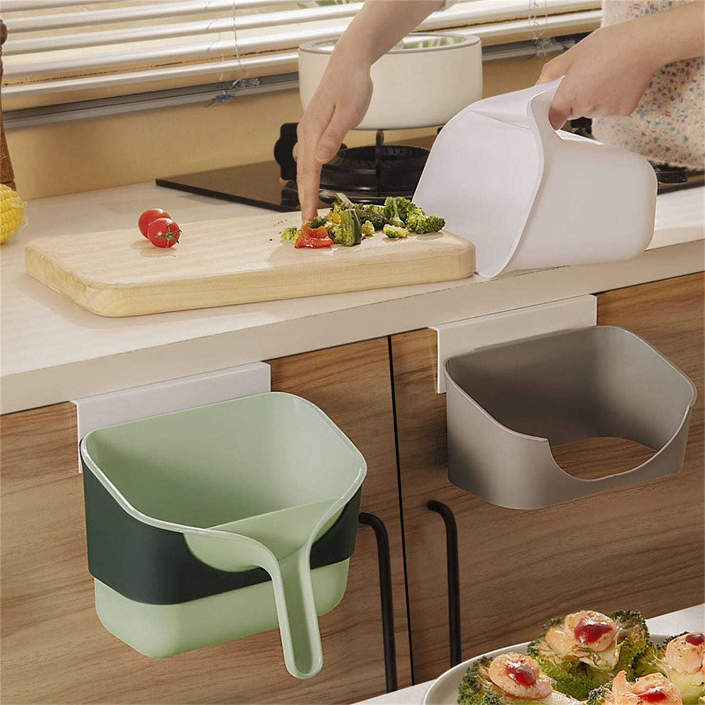 Portable Hideaway Kitchen Garbage Bin - Pexav