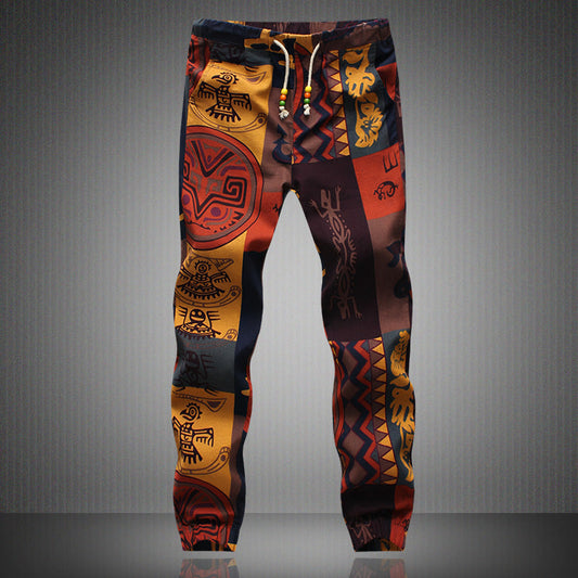 Stylish Print Mens Trousers - Pexav