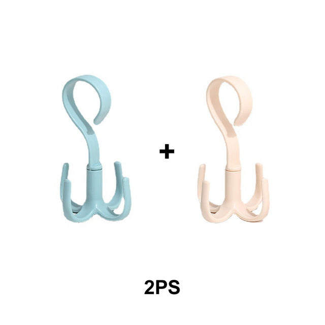 360 Degree Closet Organizer Hanger with 4 Hooks