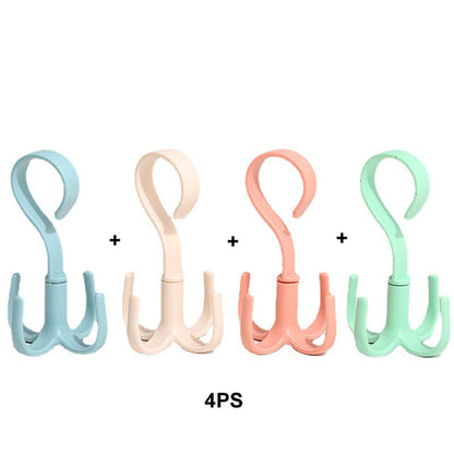 360 Degree Closet Organizer Hanger with 4 Hooks