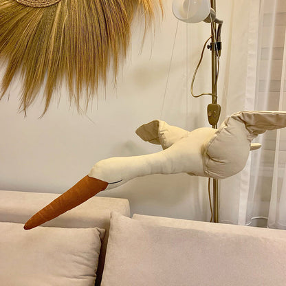 Cute Baby Room Adorable White Swan Toy