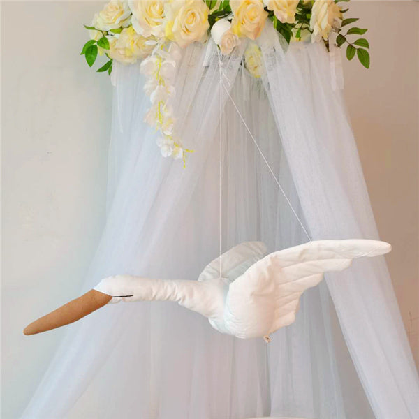 Cute Baby Room Adorable White Swan Toy