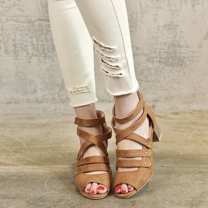 Stylish Comfortable Low Heel Women's Shoes - Pexav