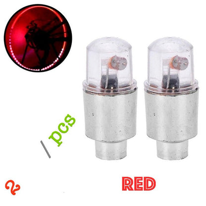 2pcs LED Tire Valve Cap Lights