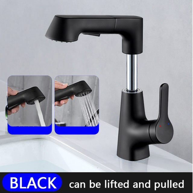 Stylish Bathroom Extendable Sink Waterfall Tap