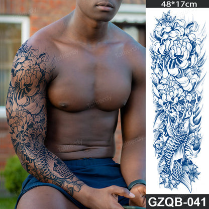 Traditional Full Sleeve Fake Temporary Tattoo
