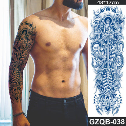 Traditional Full Sleeve Fake Temporary Tattoo