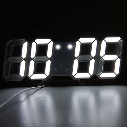 Sleek Digital LED Display Wall Clock