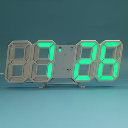 Sleek Digital LED Display Wall Clock