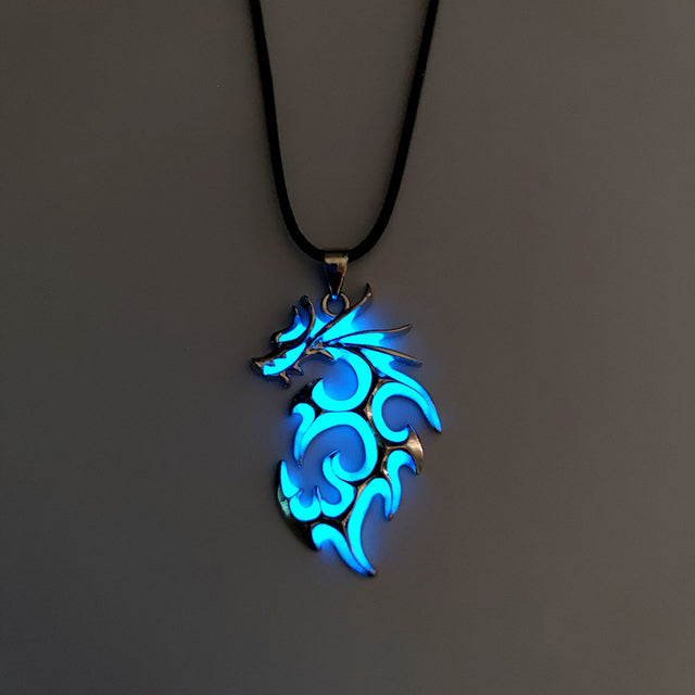 Classic Glow Dragon Pendant Necklace