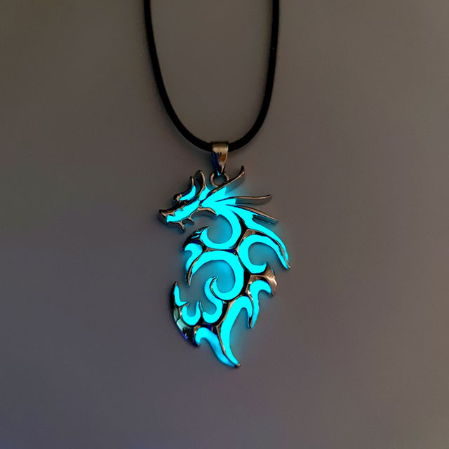Classic Glow Dragon Pendant Necklace