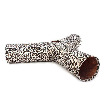 Fun Leopard Pet Play Tunnel