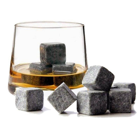 Premium 9pc Whiskey Stone Set Home Bar Essentials - Pexav