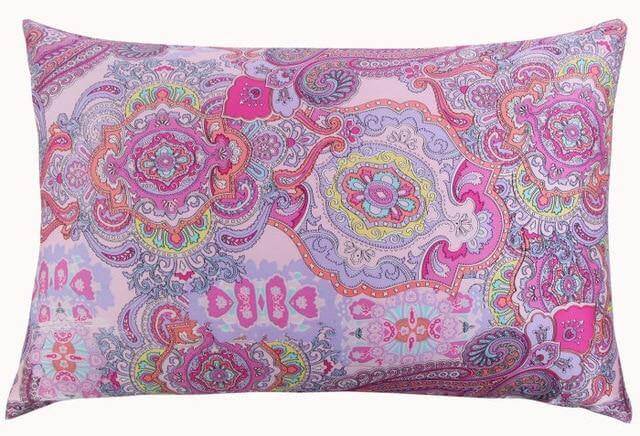 Vibrant Multicolor Silk Pillow Covers