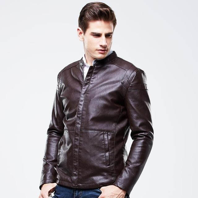 Premium Faux Leather Men's Biker Jacket