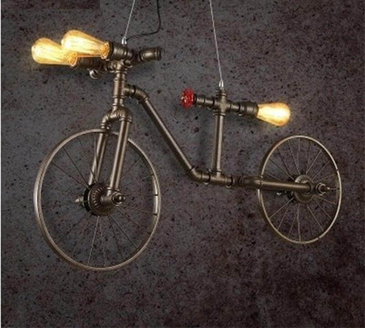 Vintage Industrial Bike Table Lamp - Pexav