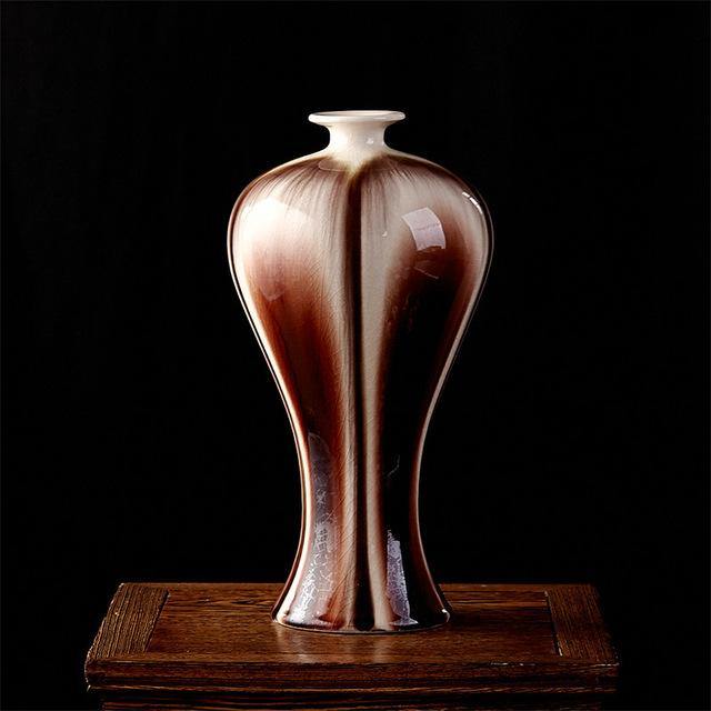Traditional Chinese Style Crackled Ceramic Vase