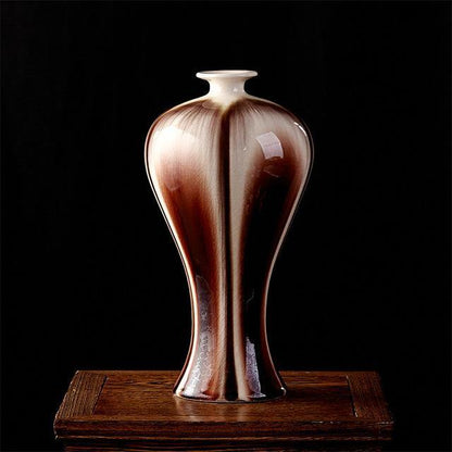 Traditional Chinese Style Crackled Ceramic Vase
