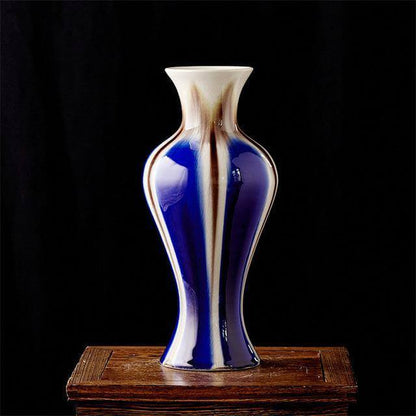 Traditional Chinese Style Crackled Ceramic Vase