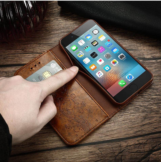 Vintage Phone Leather Cover For iPhones - Pexav